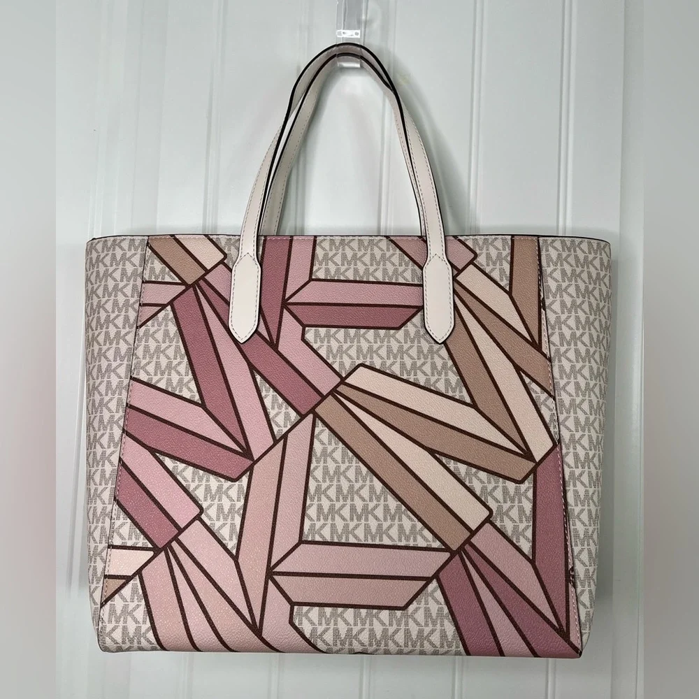 NWT Michael Michael Kors Sinclair Large East/West Smokey Rose Tote - Picture 3 of 9